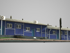 modern architectural hotel Modello 3D
