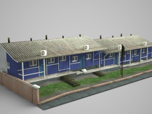 modern architectural hotel Modello 3D