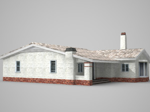 modern architecture cottage Model 3D