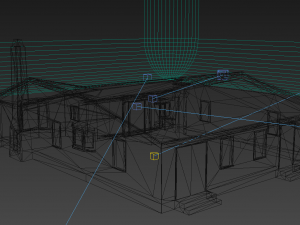 modern architecture cottage Model 3D