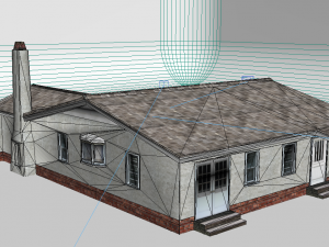 modern architecture cottage Model 3D