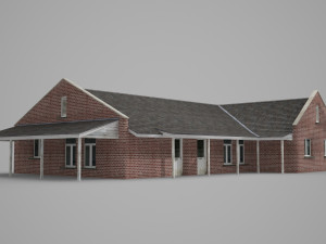 modern and old-fashioned villas 3Dモデル