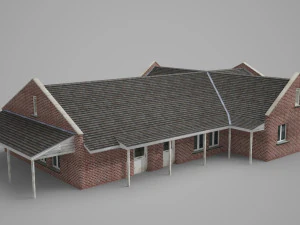 modern and old-fashioned villas 3D Model