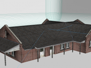 modern and old-fashioned villas 3Dモデル