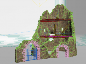 3-d model of dilapidated buildings 3D Модель