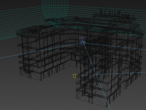 low-face building of modern architecture 3D 模型