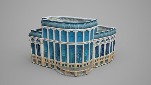 models of modern hotel buildings 3D 모델 .c4d .max .obj .3ds .fbx .stl .blend 