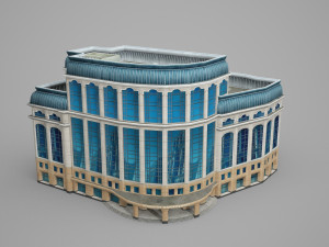 models of modern hotel buildings 3D Model