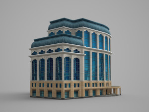 models of modern hotel buildings 3D 모델