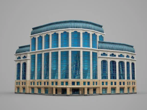models of modern hotel buildings 3D Model