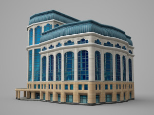 models of modern hotel buildings 3D 모델