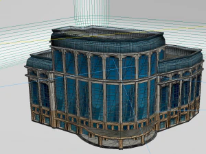 models of modern hotel buildings 3D Model