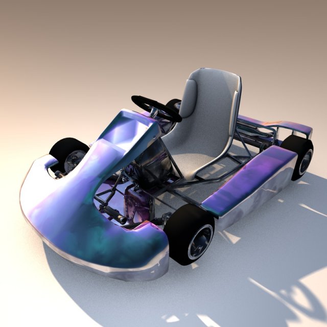 cart rigged Modello 3D .c4d .max .obj .3ds .fbx .stl .blend 