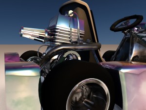 cart rigged Modello 3D