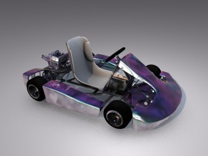 cart rigged Modello 3D