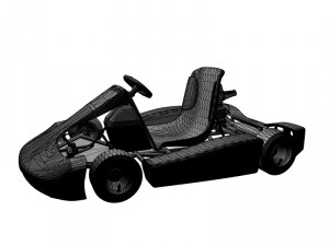 cart rigged Modello 3D