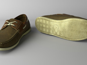 leather shoes 3D Модель