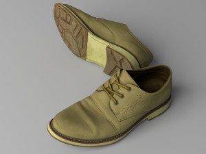 leather shoes 3D Модель