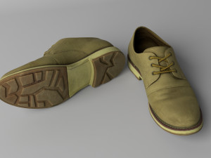 leather shoes 3D Модель