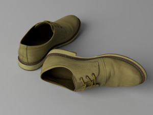 leather shoes 3D Модель