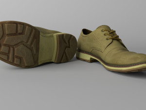 leather shoes 3D Модель