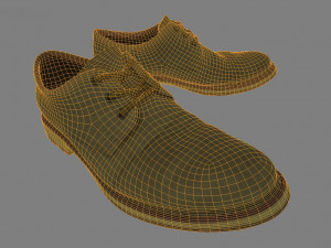 leather shoes 3D Модель