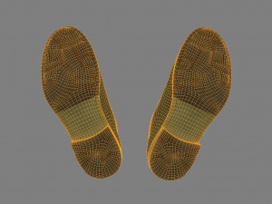 leather shoes 3D Модель