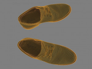 leather shoes 3D Модель