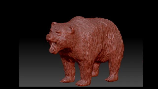bear 3D Print Model .c4d .max .obj .3ds .fbx .stl .blend 