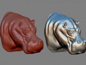 hippopotamus head 3D Print Model