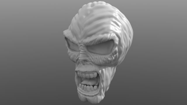 eddie - iron maiden mascot fan art 3D Print Model .c4d .max .obj .3ds .fbx .stl .blend 