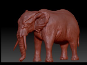 elephant 3D Print Model