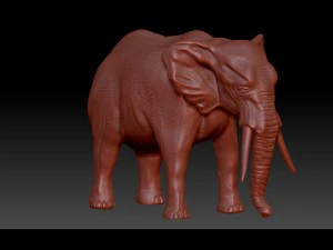 elephant 3D Print Model