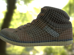 sneaker low poly model 3D 模型