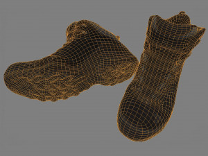 hiking boots Modello 3D