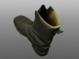 boot 3D 模型