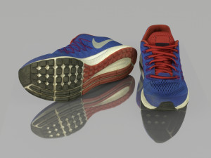 blue sneakers 3D Model