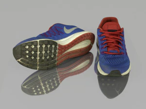 blue sneakers 3D Model