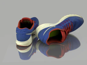blue sneakers 3D Model