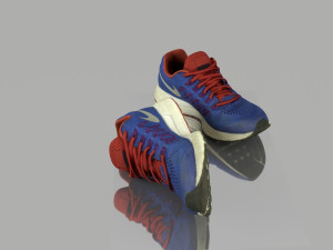 blue sneakers 3D Model
