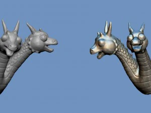 Baby-Cartoon-Drache zum Ausdrucken 3D Modell