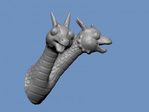 baby cartoon dragon for printing 3D-Modell