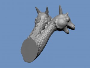 baby cartoon dragon for printing 3D-Modell