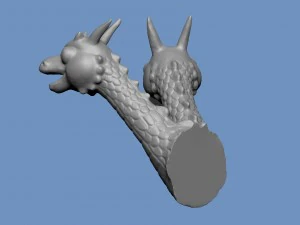 baby cartoon dragon for printing 3D Model