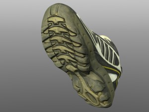 worn sneaker 3Dモデル