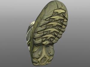 worn sneaker 3Dモデル