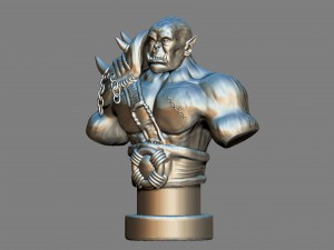 armored orc model for printing 3D 프린트 모델