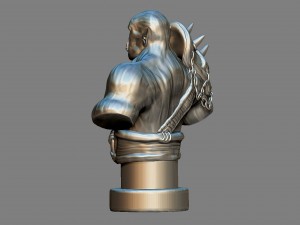 armored orc model for printing 3D 프린트 모델