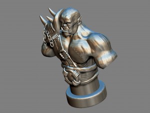 armored orc model for printing 3D 프린트 모델