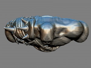 armored orc model for printing 3D 프린트 모델